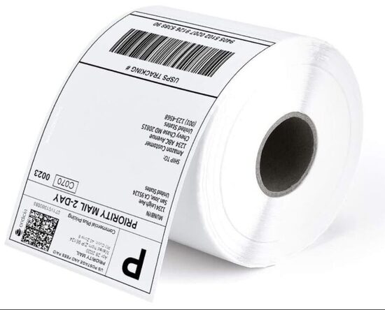 Thermal Printer Labels 100x150 mm – 500 pcs roll, waterproof and oil-resistant